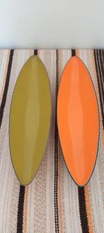 2 Robex kunstof kom schalen vintage jaren 70 oranje groen, Ophalen of Verzenden, Huis en Inrichting