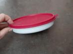 Tupperware plat voorraad bakje rood deksel, Ophalen of Verzenden, Rood