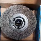 Ronde staalborstel ø 180 mm geschikt voor edelstaal (INOX), Doe-het-zelf en Verbouw, Gereedschap | Slijpmachines, Ophalen of Verzenden