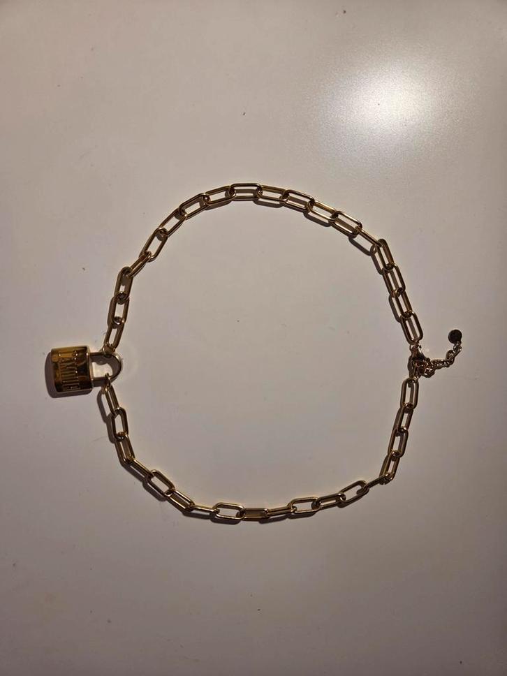 Ketting met Slot Hanger goudkleurig, My Juwellery, Sieraden, Tassen en Uiterlijk, Kettingen, Zo goed als nieuw, Overige materialen