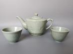 Celadon China Longquan ? Thee set met Koi vissen, Verzenden