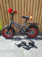 14 inch Volare Thombike jongensfiets +zijwieltjes, Ophalen, Zijwieltjes, Gebruikt, Minder dan 16 inch