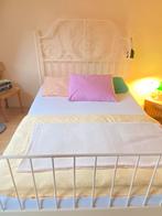 Vintage Leirvik metalen Ikea bed, Ophalen, Gebruikt, Wit, Vintage
