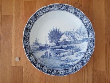 Delfts blauwe schaal wandbord / J Sonneville / BOCH Belgium beschikbaar voor biedingen