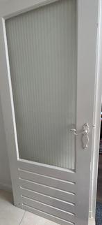 2 massief houten stompe deuren, Doe-het-zelf en Verbouw, Deuren en Horren, Ophalen, 80 tot 100 cm, Binnendeur, Zo goed als nieuw