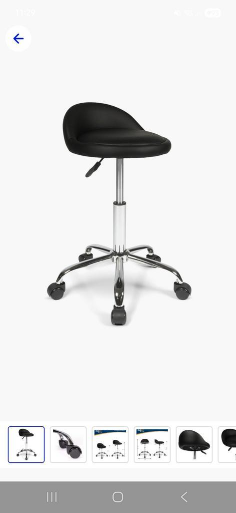 Tabouret met wielen, Huis en Inrichting, Krukjes, Nieuw, Staal, In hoogte verstelbaar, Ophalen