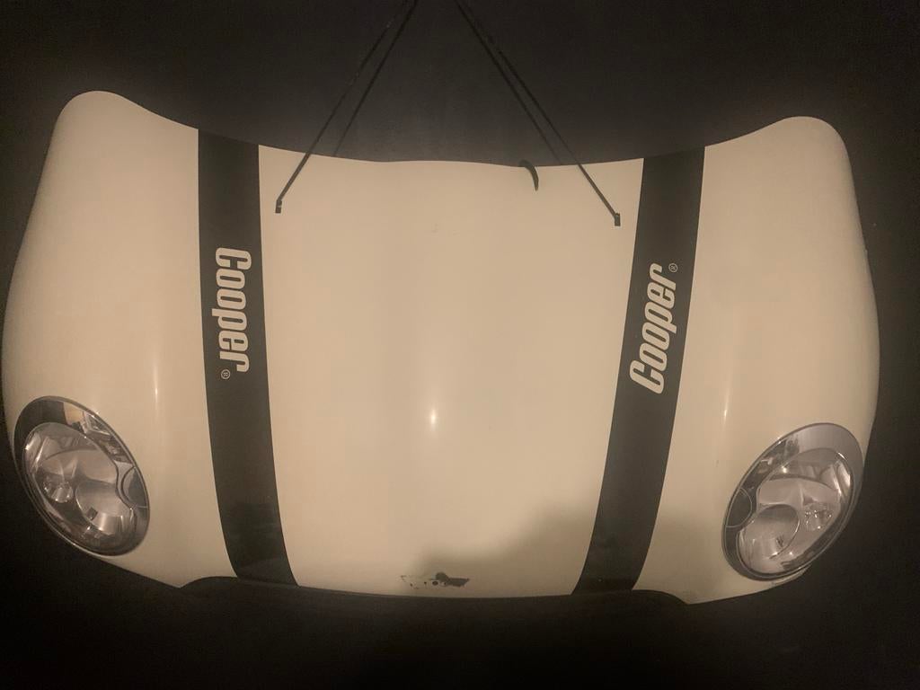 Mini Cooper Motorkap met Strepen, Auto-onderdelen, Carrosserie en Plaatwerk, Ophalen, Gebruikt, Voor, Mini