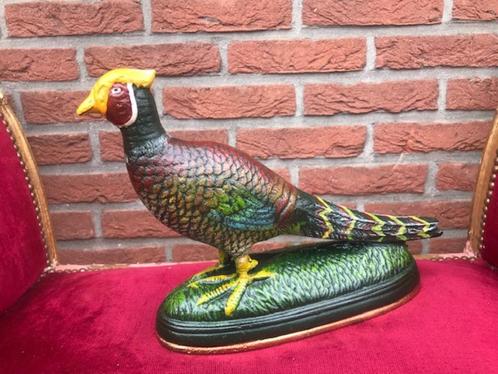 mooi gietijzeren beeld, FAZANT, Antiek en Kunst, Curiosa en Brocante, Ophalen of Verzenden