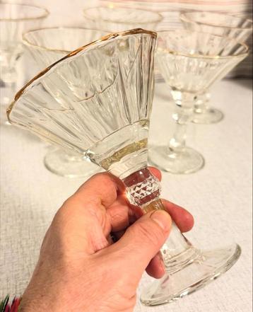 Champagnecoupes, 6 stuks beschikbaar voor biedingen