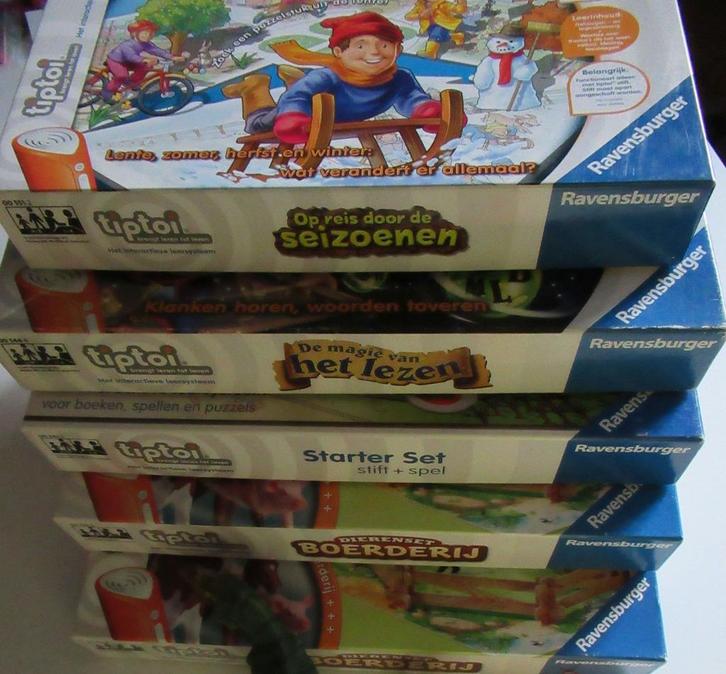 Tip - Toi 5 dozen 2 x Boerderij- Detectove- Seizoenen en Mag, Kinderen en Baby's, Speelgoed | Educatief en Creatief, Gebruikt