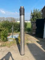 Dubbel wandig kachel pijp rvs 150, Ophalen of Verzenden, Zo goed als nieuw, Rvs, Minder dan 2 meter