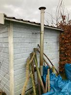 RVS rookkanaal houtkachel, Ophalen, Gebruikt, Houtkachel, Vrijstaand