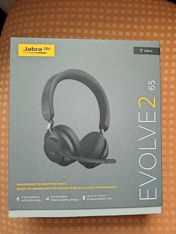headset Jabra Evolve 2 65 Link380a MS Stereo Black NIEUW beschikbaar voor biedingen
