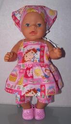 poppenkleertjes voor babypop born 43cm (strikjurk setje ), Verzenden, Nieuw, Babypop