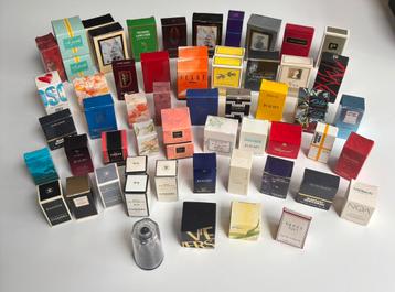 Parfum miniaturen. 70 stuks beschikbaar voor biedingen