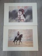2 gesigneerde schilderingen van Evert van Binsbergen, Ophalen of Verzenden