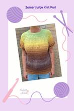 Breipatroon Zomertruitje Knit Purl, Verzenden, Nieuw, Breien, Patroon of Boek