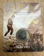 Turkije 1 Lira 2022,Ter nagedachtenis Grote Overwinning 1922, Postzegels en Munten, Verzenden, Overige landen, Losse munt