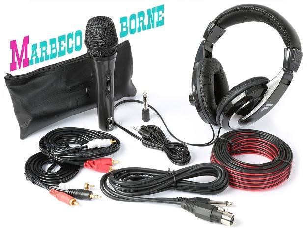 Complete DJ starters set, XLR microfoon, hoofdtelefoon,kabel, Audio, Tv en Foto, Koptelefoons, Nieuw, Over oor (circumaural), Overige merken