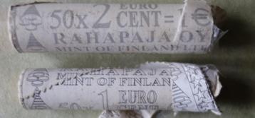 1 en 2 cent munten Finland 2003 uit rol (UNC) beschikbaar voor biedingen
