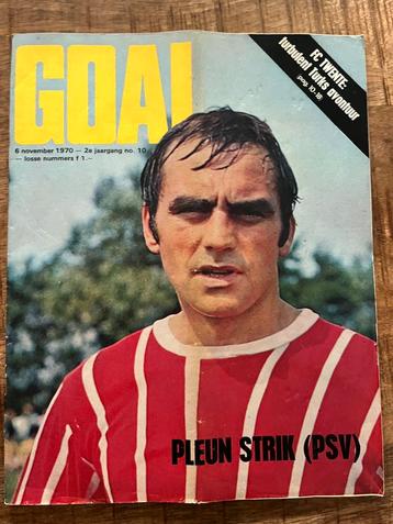Voetbaltijdschrift Goal, november 1970, nummer 10 beschikbaar voor biedingen