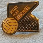 Belgische Sportpin, sportspeldje. "Volleybal  binche", Verzamelen, Ophalen of Verzenden, Gebruikt, Overige onderwerpen