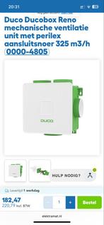 Duco Ducobox Reno Ventilatie Unit Perilex, Doe-het-zelf en Verbouw, Ventilatie en Afzuiging, Ophalen of Verzenden, Nieuw, Ventilator
