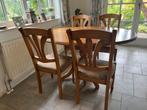 Eetkamer tafel met 4 stoelen, Ophalen, Gebruikt