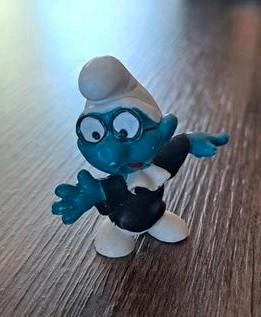 Jurist Smurf met zwarte toga., Verzamelen, Smurfen, Gebruikt, Ophalen of Verzenden