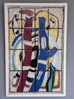 Zeldzaam model voor een glas in lood raam, Fernand Leger, Ophalen of Verzenden