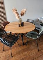 4x Stijlvolle set eetkamerstoelen van Zuiver en Bodilson, Ophalen, Zwart, Zo goed als nieuw, Vier