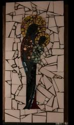 Maria en haar zoon, mozaïek glas , handgemaakt, Antiek en Kunst, Ophalen of Verzenden