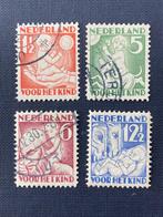 Nederland 1930 Kinderzegels (on)gestempeld NVPH 232/235, T/m 1940, Verzenden