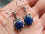 Vanoli 925 zilveren oorbellen met ruwe saffier, Daiva1973@hotmail.com, Hangers, Vanoli, Blauw