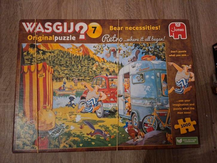 Wasgij 7 Retro Puzzel - 1000 stukjes, Hobby en Vrije tijd, Denksport en Puzzels, Gebruikt, Legpuzzel, 500 t/m 1500 stukjes, Ophalen