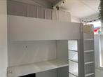 Ikea hoogslaper met bureau wit Stuva/Småstad, Ophalen, Eenpersoons, Zo goed als nieuw, 200 cm
