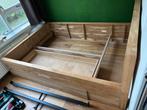 Goossens bed 'Bibi' 140x200 massief eiken bedframe, Ophalen, Tweepersoons, 140 cm, Zo goed als nieuw