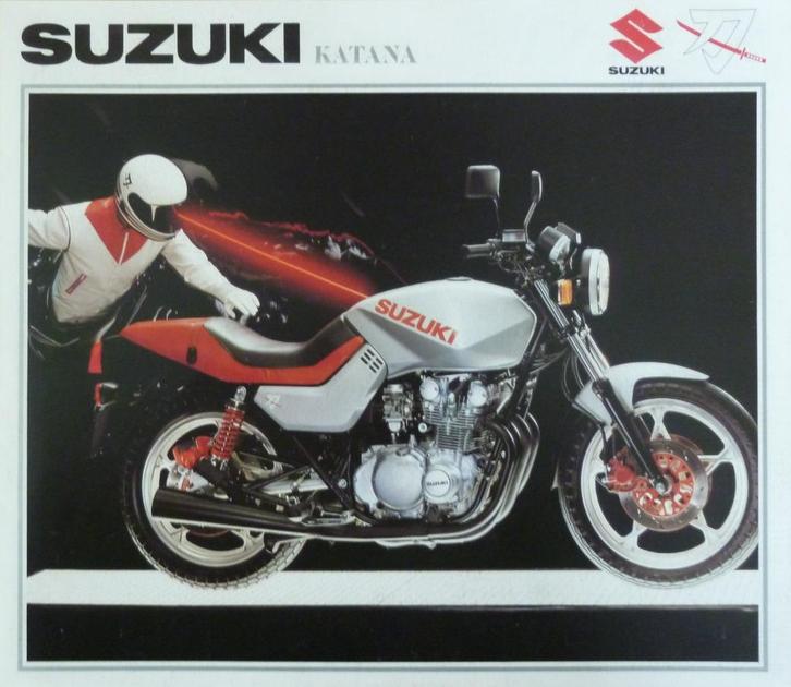 Folder SUZUKI Katana GSX400/ GS550/ GS650 07/1981, Motoren, Handleidingen en Instructieboekjes, Suzuki, Ophalen of Verzenden