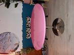 Ronde eettafel ø120xh77 roze, Huis en Inrichting, Tafels | Eettafels, Ophalen, Gebruikt, Rond, 100 tot 150 cm