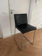 2 leren hoge stoelen van Nederlands merk Harvink, Huis en Inrichting, Barkrukken, Ophalen of Verzenden, Zo goed als nieuw, 60 tot 90 cm