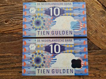 Set 2x 10 gulden 1997 UNC beschikbaar voor biedingen