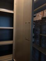 Metalen kast met planken, Huis en Inrichting, Met plank(en), Gebruikt, 100 tot 150 cm, Metaal