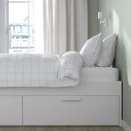 Brimnes IKEA bed 140x200cm, Huis en Inrichting, Slaapkamer | Bedden, Ophalen, Gebruikt, Wit, Tweepersoons