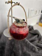 Oude glazen kerstbal. Vogel op nest, Diversen, Kerst, Ophalen of Verzenden, Zo goed als nieuw