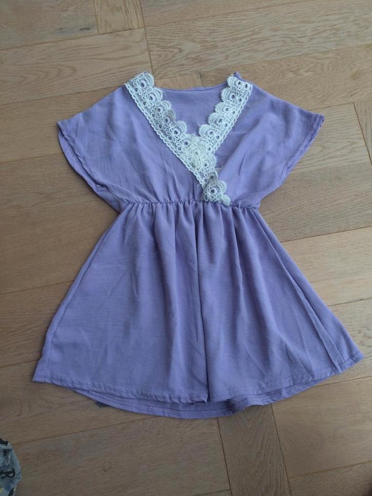 zgan zwierig lila zomerjurkje maat 98/104, Kinderen en Baby's, Kinderkleding | Maat 98, Zo goed als nieuw, Meisje, Jurk of Rok