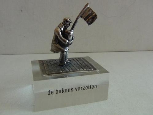 Miniatuur zilver S10c baken vlag zilveren miniaturen gezegde, Antiek en Kunst, Antiek | Goud en Zilver, Zilver, Verzenden