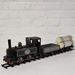 Engels Mamod SL1 stoomlocomotief met 2 wagons. Lengte loc 22, Gebruikt, Info@mamod.com, Www.mamod.com, Ophalen