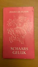 Schaars geluk - Joost de Klerk, Ophalen of Verzenden, Zo goed als nieuw