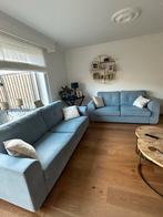 Mooie blauwe banken te koop!, Huis en Inrichting, Ophalen, 75 tot 100 cm, Zo goed als nieuw, Rechte bank