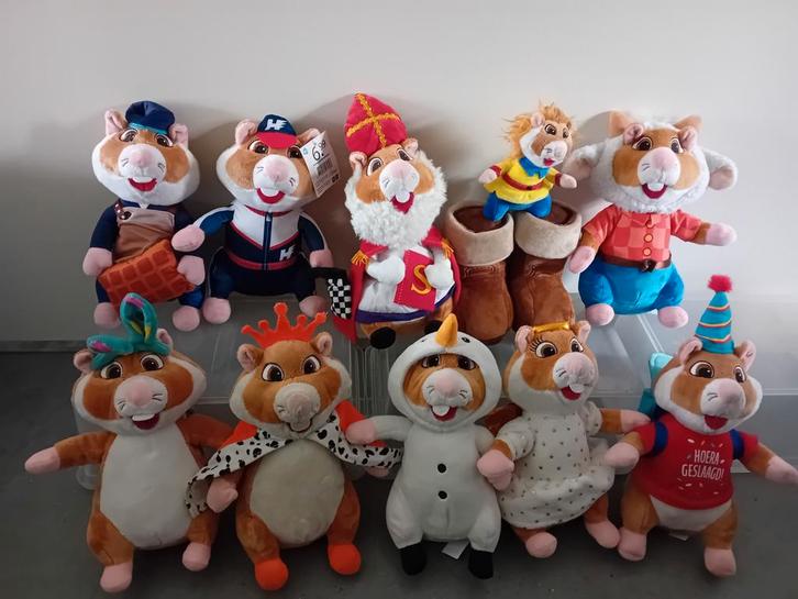 8 Albert Heijn Hamster knuffels, Kinderen en Baby's, Speelgoed | Knuffels en Pluche, Gebruikt, Overige typen, Ophalen of Verzenden